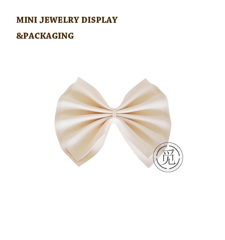 Pu leather bowknot decorate for ring displa